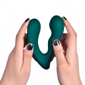 Темно-бирюзовый вибромассажер простаты Solstice X - Magic Motion - в Кургане купить с доставкой