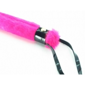 Нежная плеть с розовым мехом BDSM Light - 43 см. - БДСМ Арсенал - купить с доставкой в Кургане