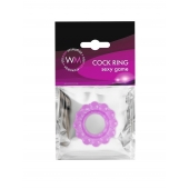 Лиловое эрекционное кольцо с 2 рядами стимулирующих шариков - Erowoman-Eroman - в Кургане купить с доставкой