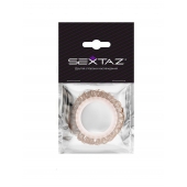 Эрекционное кольцо с бежевыми «ресничками» - Sextaz - в Кургане купить с доставкой
