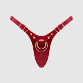 Красный пояс для фиксации насадок Strap-On-Me Leatherette Harness Fabulous - Strap-on-me - купить с доставкой в Кургане