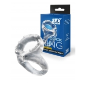 Прозрачное двойное эрекционное кольцо - Sex Expert - в Кургане купить с доставкой