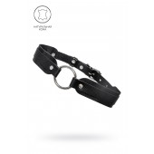 Черный кожаный чокер-ошейник со скруглёнными углами - Pecado - купить с доставкой в Кургане