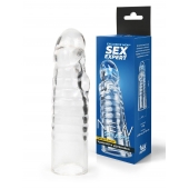 Прозрачная закрытая насадка на член - 15 см. - Sex Expert - в Кургане купить с доставкой