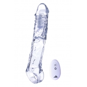 Прозрачная насадка-удлинитель Length Enhancer With Bullet с подхватом - 22,3 см. - NMC - в Кургане купить с доставкой