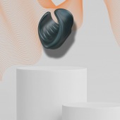 Серый сквозной мастурбатор с вибрацией Manwan Starter - Manwan - в Кургане купить с доставкой