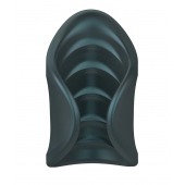 Серый сквозной мастурбатор с вибрацией Manwan Starter - Manwan - в Кургане купить с доставкой