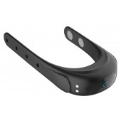 Черное эрекционное виброкольцо на ремешках - Boys of Toys - в Кургане купить с доставкой