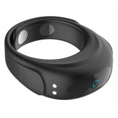 Черное эрекционное виброкольцо на ремешках - Boys of Toys - в Кургане купить с доставкой
