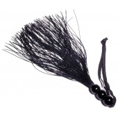 Черная силиконовая плетка - 25,4 см. - Boys of Toys - купить с доставкой в Кургане