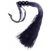 Черная силиконовая плетка - 25,4 см. - Boys of Toys - купить с доставкой в Кургане