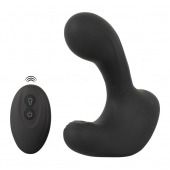Черная анальная вибропробка с функцией расширения RC Butt Plug with 3 functions - Orion - в Кургане купить с доставкой