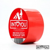 Красный скотч для фиксации Non-Sticky Bondage Tape - 15 м. - Intoyou - купить с доставкой в Кургане
