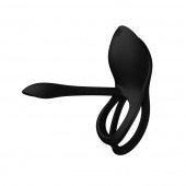 Черное эрекционное виброкольцо Bayek с пультом ДУ - Zalo - в Кургане купить с доставкой