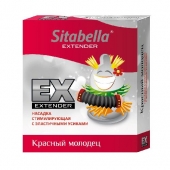 Стимулирующая насадка Sitabella Extender  Красный молодец - Sitabella - купить с доставкой в Кургане