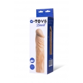 Насадка с ярко выраженной головкой и рельефным стволом - 19 см. - A-toys - в Кургане купить с доставкой
