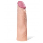 Реалистичная насадка с ярко выраженной головкой - 16,5 см. - A-toys - в Кургане купить с доставкой