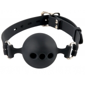 Силиконовый кляп-шар с отверстиями для дыхания Silicone Breathable Ball Gag Small - Pipedream - купить с доставкой в Кургане