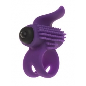 Эрекционное кольцо с подхватом мошонки и стимуляцией клитора Bullet Lastic Ring - Adrien Lastic - в Кургане купить с доставкой