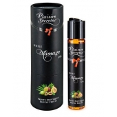 Массажное масло с ароматом экзотических фруктов Huile de Massage Gourmande Fruits Exotiques - 59 мл. - Plaisir Secret - купить с доставкой в Кургане