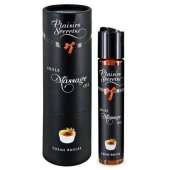 Массажное масло с ароматом крем брюле Huile de Massage Gourmande Creme Brulée - 59 мл. - Plaisir Secret - купить с доставкой в Кургане