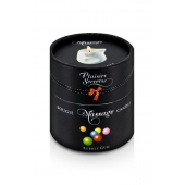Массажная свеча с ароматом бубль-гума Bougie de Massage Gourmande Bubble Gum - 80 мл. - Plaisir Secret - купить с доставкой в Кургане