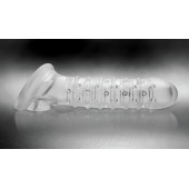 Утолщающая ребристая насадка на пенис - Доминирующее кольцо - в Кургане купить с доставкой