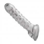 Утолщающая ребристая насадка на пенис - Доминирующее кольцо - в Кургане купить с доставкой