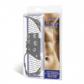 Утяжка на пенис и мошонку Cock Ring With 1.5  Ball Stretcher And Optional Weight Ring - BlueLine - купить с доставкой в Кургане