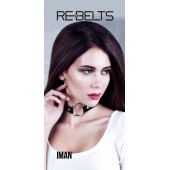 Чёрный чокер-кляп Iman Black - Rebelts - купить с доставкой в Кургане