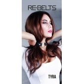 Чёрный кожаный чокер-кляп Tyra Black - Rebelts - купить с доставкой в Кургане