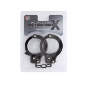 Чёрные наручники из листового металла BONDX METAL CUFFS BLACK - Dream Toys - купить с доставкой в Кургане