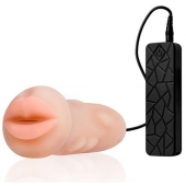 Мастурбатор-ротик с вибрацией REALSTUFF VIBRATING MASTURBATOR MOUTH - Dream Toys - в Кургане купить с доставкой