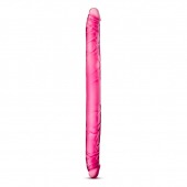 Розовый двусторонний фаллоимитатор B Yours 16  Double Dildo - 40,6 см. - Blush Novelties