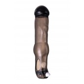 Закрытая фаллическая насадка на пенис с кольцом для фиксации  вибропулей - ToyFa - в Кургане купить с доставкой