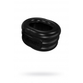 Чёрное эрекционное виброкольцо Stretch - Bathmate - в Кургане купить с доставкой