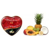 Массажная свеча с ароматом экзотических фруктов Bougie Massage Candle - 35 мл. - Plaisir Secret - купить с доставкой в Кургане