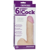 Ультра реалистичная насадка Vac-U-Lock  6  ULTRASKYN Cock - 17,3 см. - Doc Johnson - купить с доставкой в Кургане