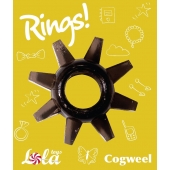 Чёрное эрекционное кольцо Rings Cogweel - Lola Games - в Кургане купить с доставкой