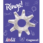 Прозрачное эрекционное кольцо Rings Cogweel - Lola Games - в Кургане купить с доставкой