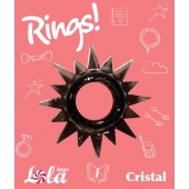 Чёрное эрекционное кольцо Rings Cristal - Lola Games - в Кургане купить с доставкой