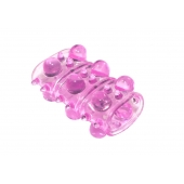 Розовая насадка на пенис Rings Armour - Lola Games - в Кургане купить с доставкой