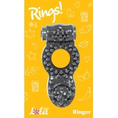 Чёрное эрекционное кольцо Rings Ringer - Lola Games - в Кургане купить с доставкой
