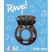 Черное эрекционное кольцо с вибрацией Rings Axle-pin - Lola Games - в Кургане купить с доставкой
