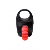 Чёрно-красное эрекционное виброкольцо Erotist - Erotist Adult Toys - в Кургане купить с доставкой