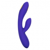 Фиолетовый вибратор с функцией электростимуляции Intimate E-Stimulator Dual Wand - 21,5 см. - California Exotic Novelties - купить с доставкой в Кургане