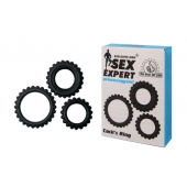 Набор из 3 эрекционных колец Sex Expert - Sex Expert - в Кургане купить с доставкой