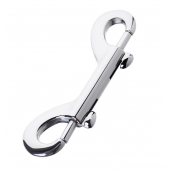Серебристый двухсторонний карабин TOYFA Metal - ToyFa - купить с доставкой в Кургане