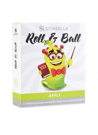 Стимулирующий презерватив-насадка Roll   Ball Apple - Sitabella - купить с доставкой в Кургане