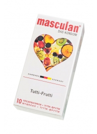 Жёлтые презервативы Masculan Ultra Tutti-Frutti с фруктовым ароматом - 10 шт. - Masculan - купить с доставкой в Кургане